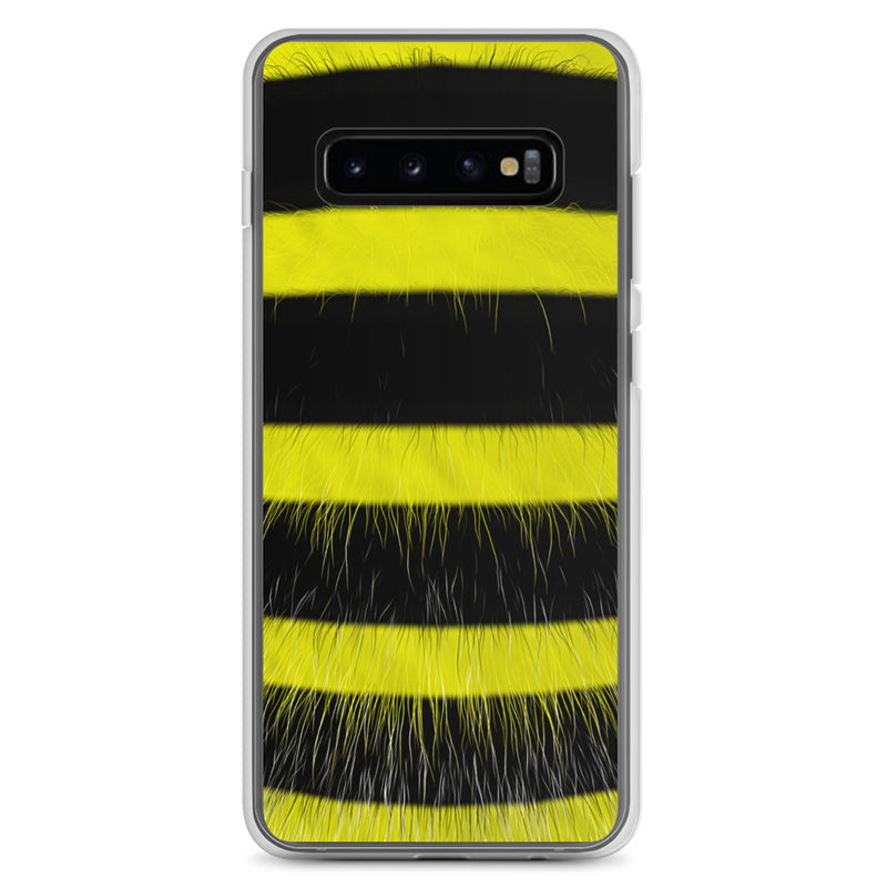 Load image into Gallery viewer, Fluffy Bee Black Yellow Samsung Clear Thin Case CREATIVETECH
