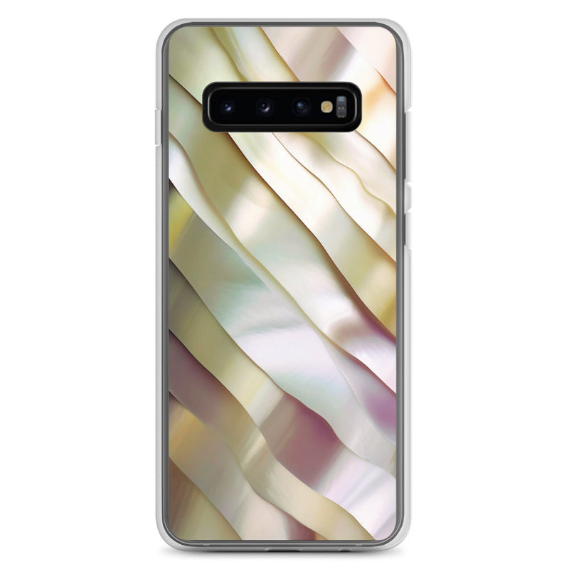 Load image into Gallery viewer, Soft Yellow Pink Pearl Samsung Clear Thin Case CREATIVETECH
