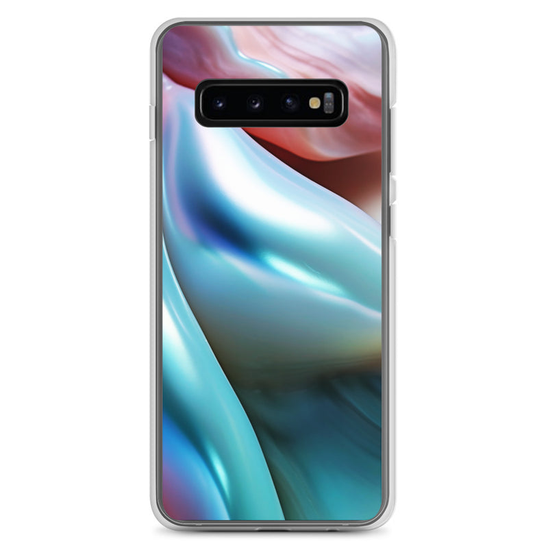 Load image into Gallery viewer, Marine Blue Green Orange Pearl Samsung Clear Thin Case CREATIVETECH