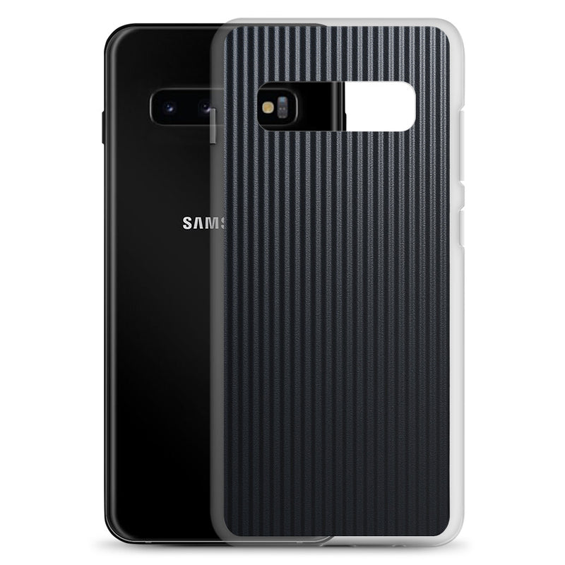 Load image into Gallery viewer, Striped Carbon Fiber Samsung Clear Thin Case CREATIVETECH