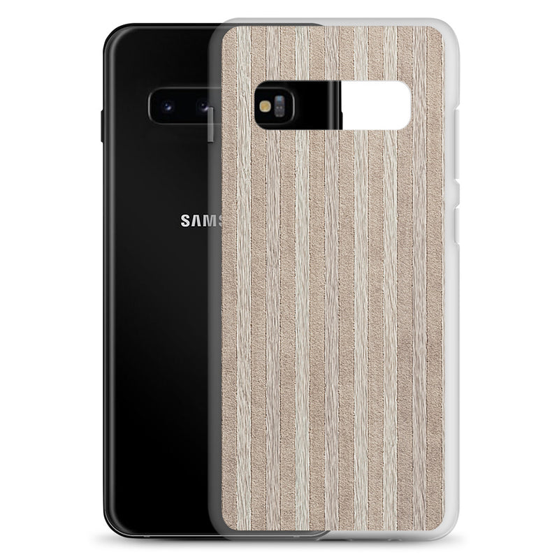 Load image into Gallery viewer, Light Wood Striped Samsung Clear Thin Case CREATIVETECH
