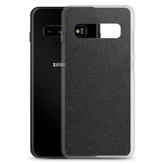 Black Speckled Samsung Clear Thin Case CREATIVETECH