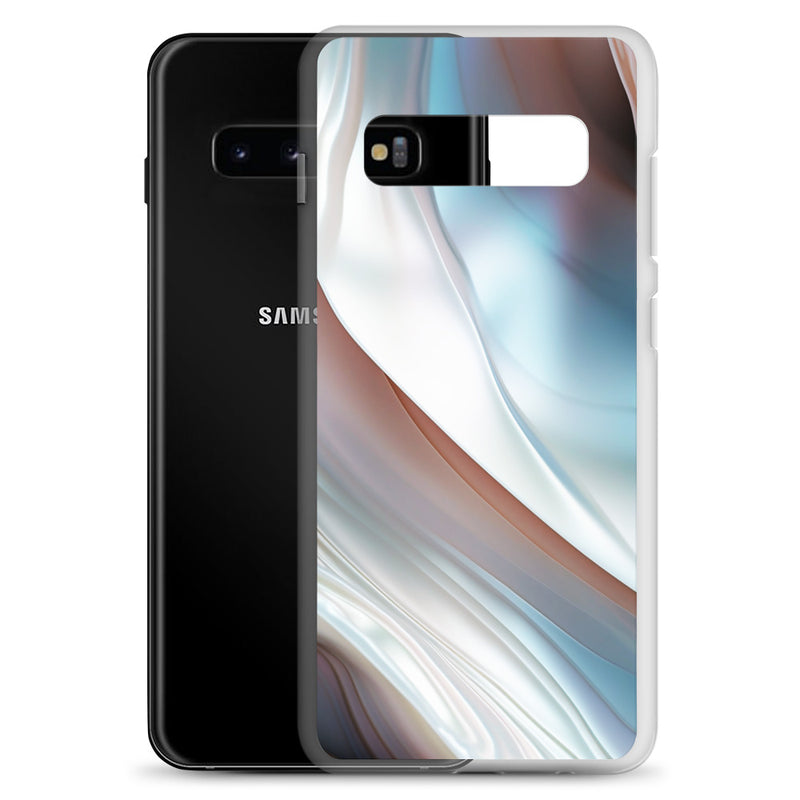 Load image into Gallery viewer, Pearl Blue Samsung Clear Thin Case CREATIVETECH
