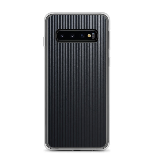 Striped Carbon Fiber Samsung Clear Thin Case CREATIVETECH