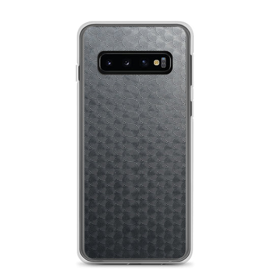 Dark Grey Carved Metal Samsung Clear Thin Case CREATIVETECH