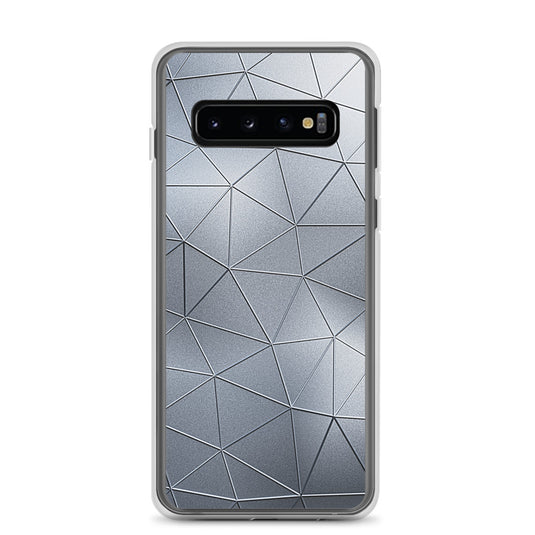 Silver Polygon Metal Samsung Clear Thin Case CREATIVETECH