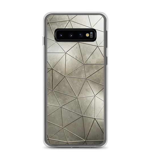 Aged Gold Polygon Samsung Clear Thin Case CREATIVETECH