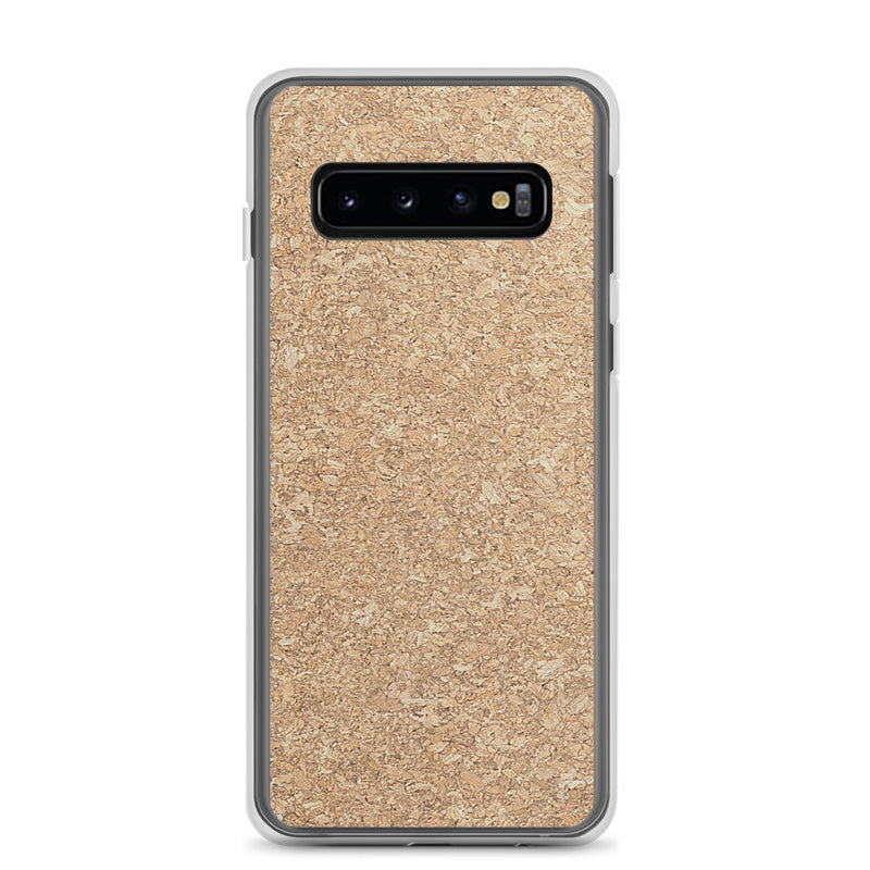 Load image into Gallery viewer, Light Brown Cork Wood Samsung Clear Thin Case CREATIVETECH