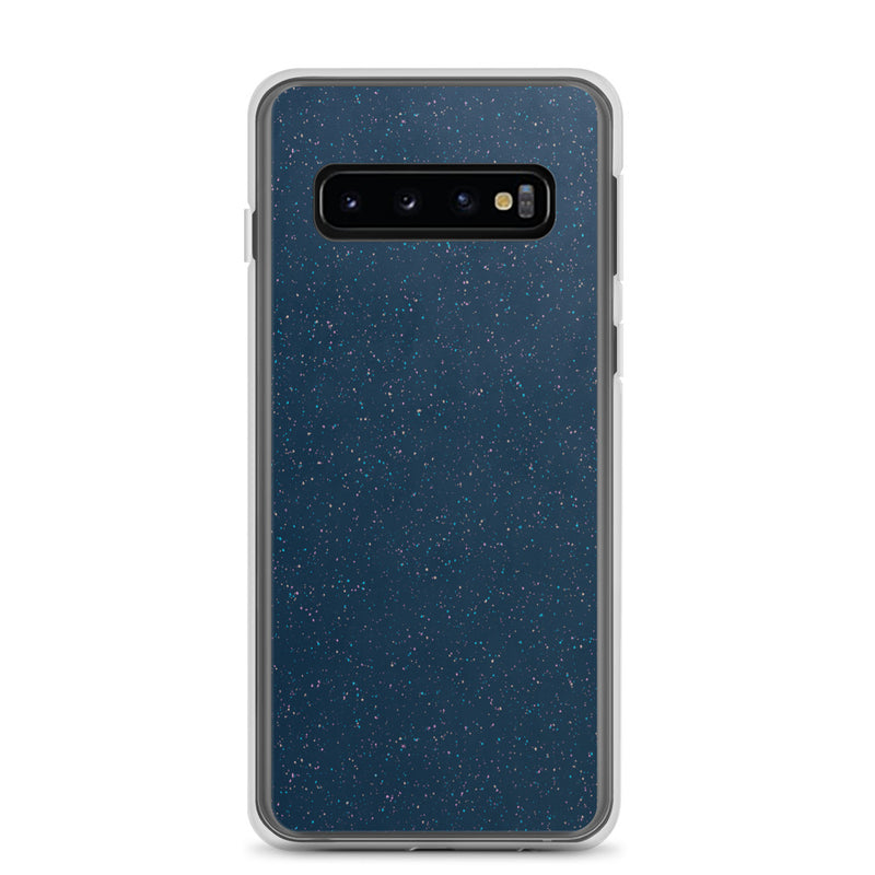 Load image into Gallery viewer, Deep Blue Speckled Samsung Clear Thin Case CREATIVETECH