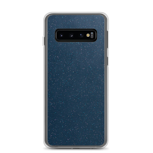 Deep Blue Speckled Samsung Clear Thin Case CREATIVETECH