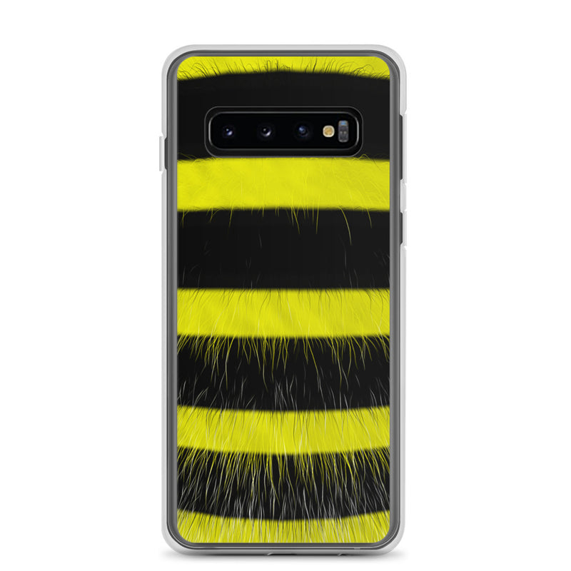 Load image into Gallery viewer, Fluffy Bee Black Yellow Samsung Clear Thin Case CREATIVETECH
