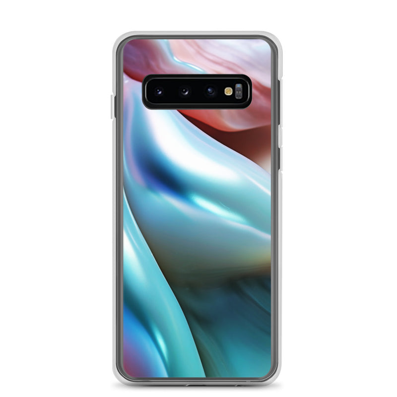 Load image into Gallery viewer, Marine Blue Green Orange Pearl Samsung Clear Thin Case CREATIVETECH