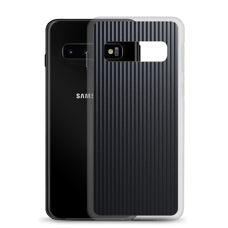 Load image into Gallery viewer, Striped Carbon Fiber Samsung Clear Thin Case CREATIVETECH