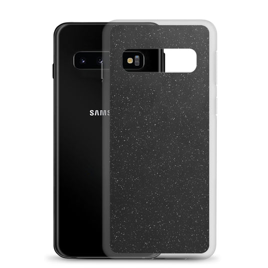 Black Speckled Samsung Clear Thin Case CREATIVETECH