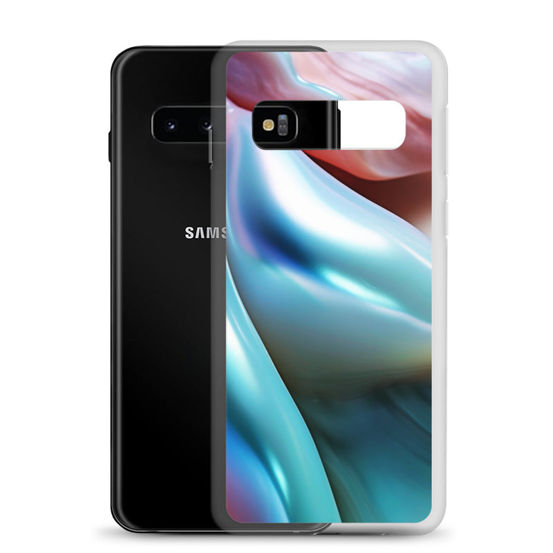 Load image into Gallery viewer, Marine Blue Green Orange Pearl Samsung Clear Thin Case CREATIVETECH