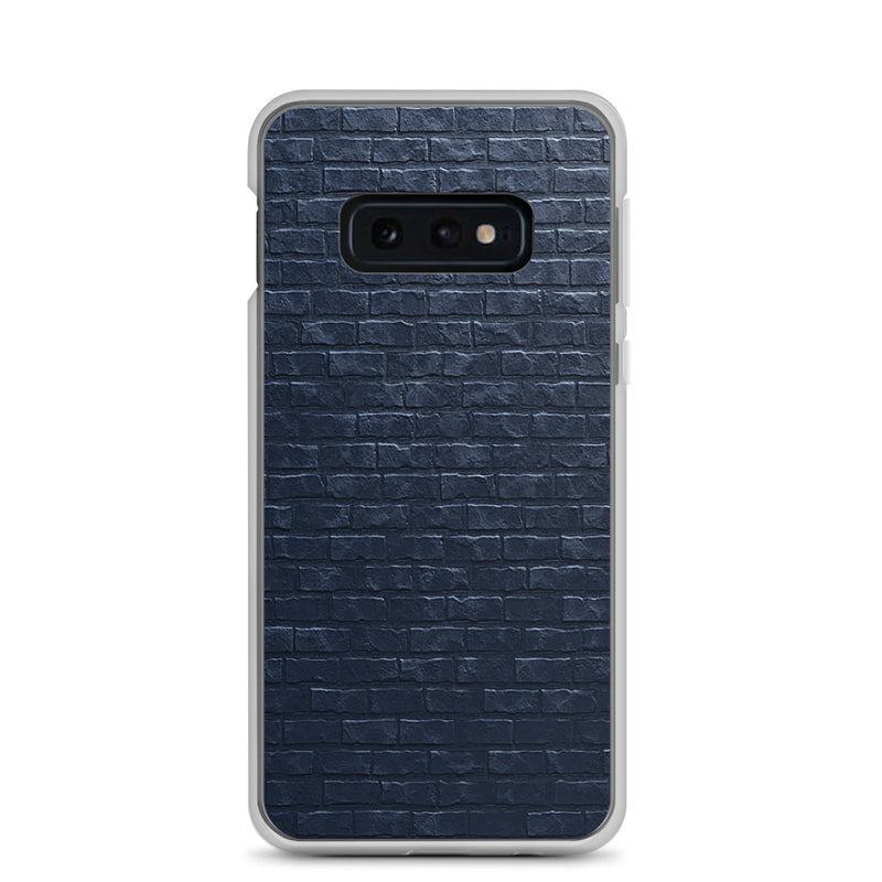 Load image into Gallery viewer, Dark Grey Brick Stone Samsung Clear Thin Case CREATIVETECH
