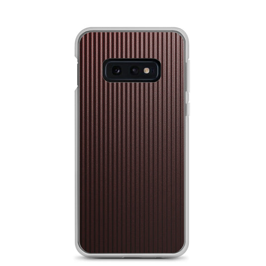 Dark Red Striped Carbon Fiber Samsung Clear Thin Case CREATIVETECH