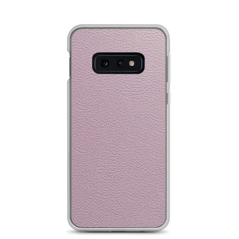 Load image into Gallery viewer, Candy Pink Leather Samsung Clear Thin Case CREATIVETECH