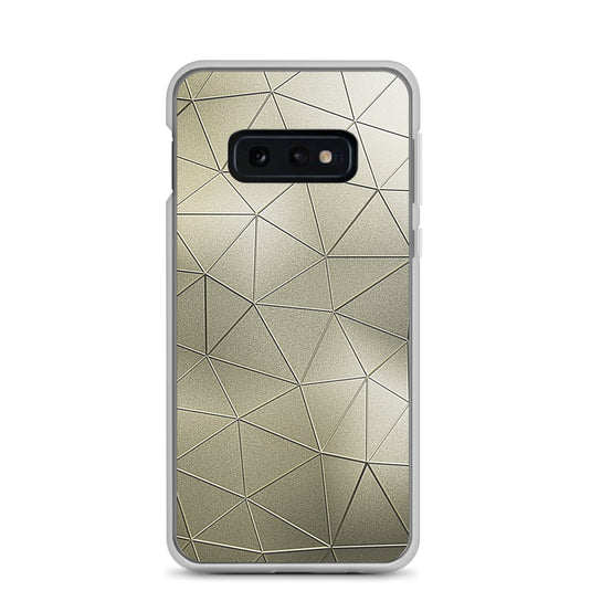 Golden Polygon Metal Samsung Clear Thin Case CREATIVETECH