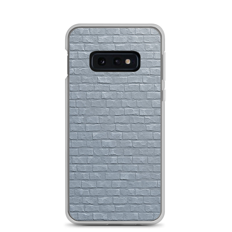 Load image into Gallery viewer, White Grey Brick Stone Samsung Clear Thin Case CREATIVETECH
