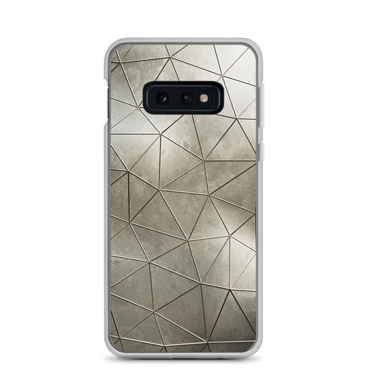 Aged Gold Polygon Samsung Clear Thin Case CREATIVETECH