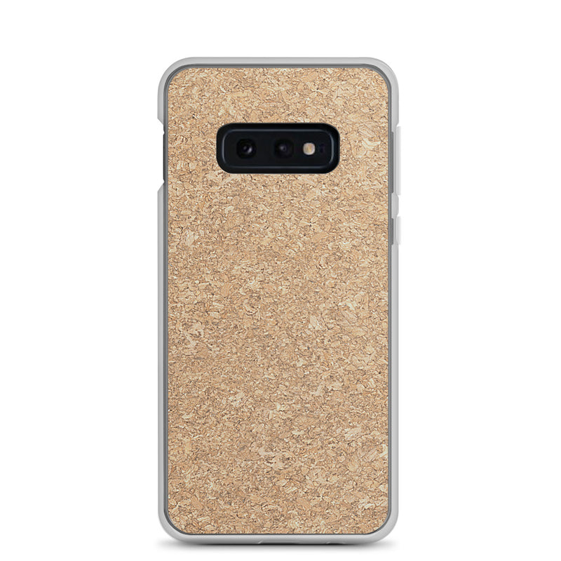 Load image into Gallery viewer, Light Brown Cork Wood Samsung Clear Thin Case CREATIVETECH