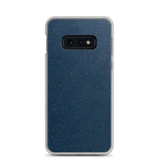Deep Blue Speckled Samsung Clear Thin Case CREATIVETECH