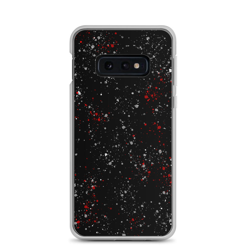 Load image into Gallery viewer, Painted Black Red White Samsung Clear Thin Case CREATIVETECH
