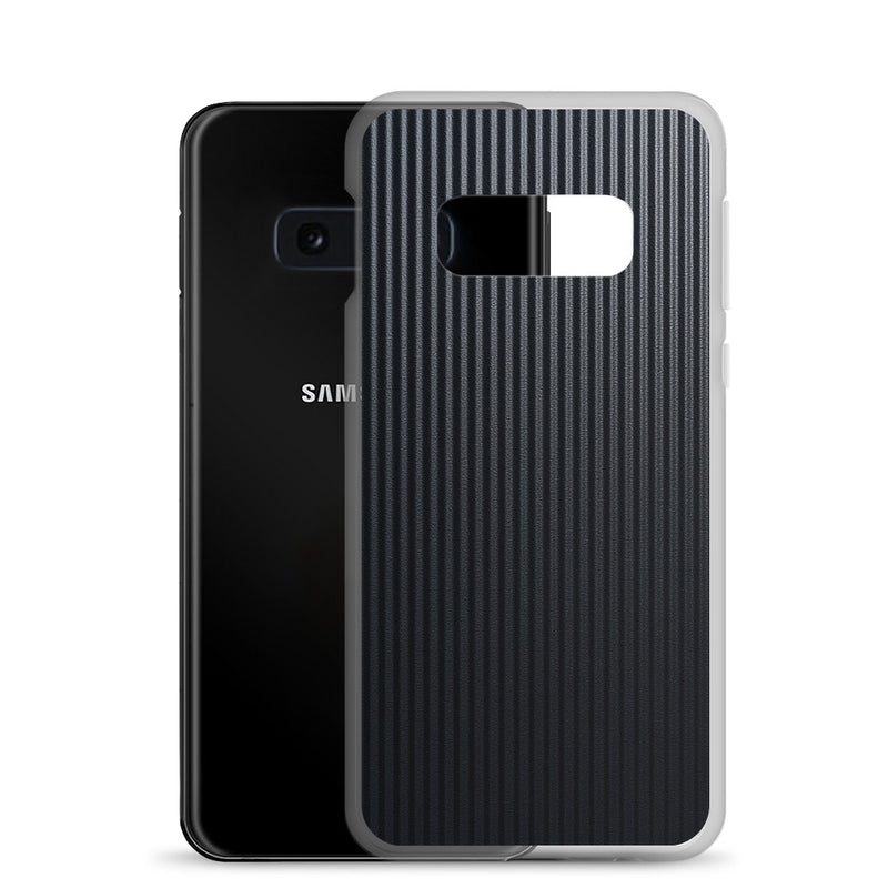 Load image into Gallery viewer, Striped Carbon Fiber Samsung Clear Thin Case CREATIVETECH