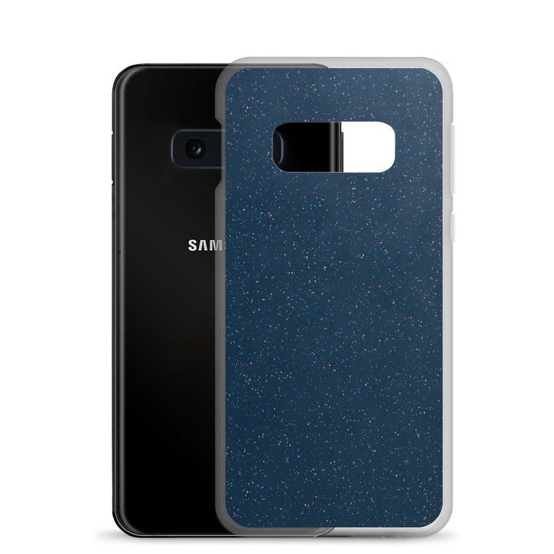 Load image into Gallery viewer, Deep Blue Speckled Samsung Clear Thin Case CREATIVETECH