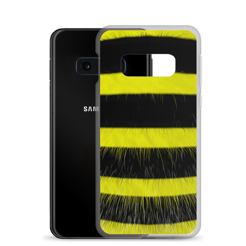 Load image into Gallery viewer, Fluffy Bee Black Yellow Samsung Clear Thin Case CREATIVETECH
