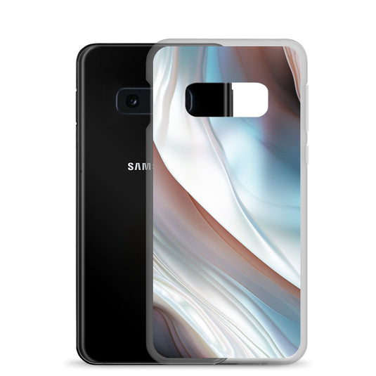 Pearl Blue Samsung Clear Thin Case CREATIVETECH