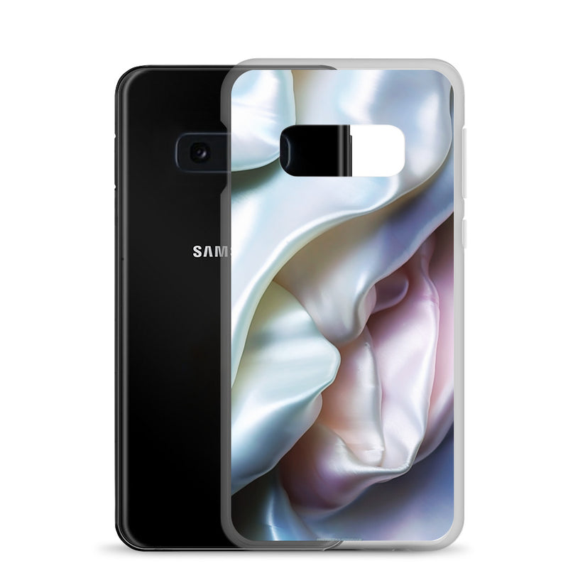 Load image into Gallery viewer, Tender Pink Blue Pearl Fluffy Bee Black Yellow Samsung Clear Thin Case CREATIVETECH
