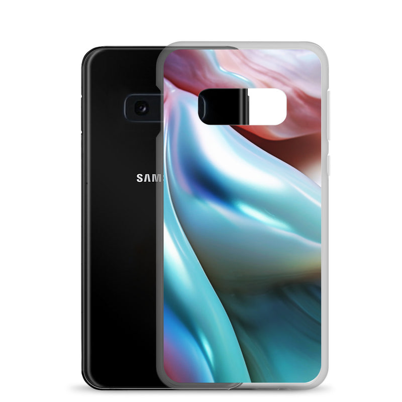 Load image into Gallery viewer, Marine Blue Green Orange Pearl Samsung Clear Thin Case CREATIVETECH