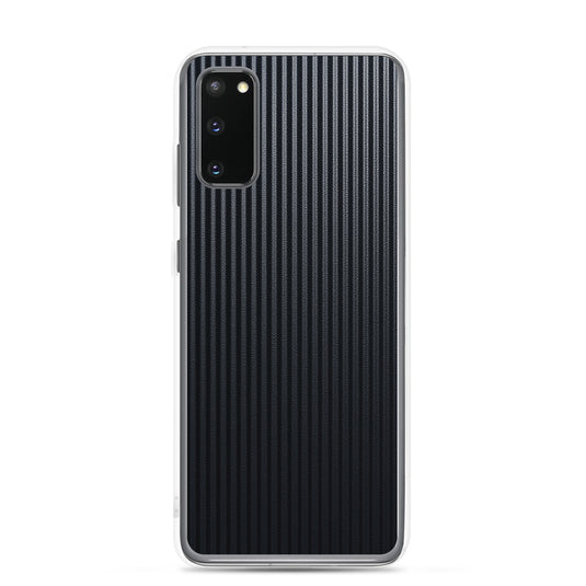 Striped Carbon Fiber Samsung Clear Thin Case CREATIVETECH