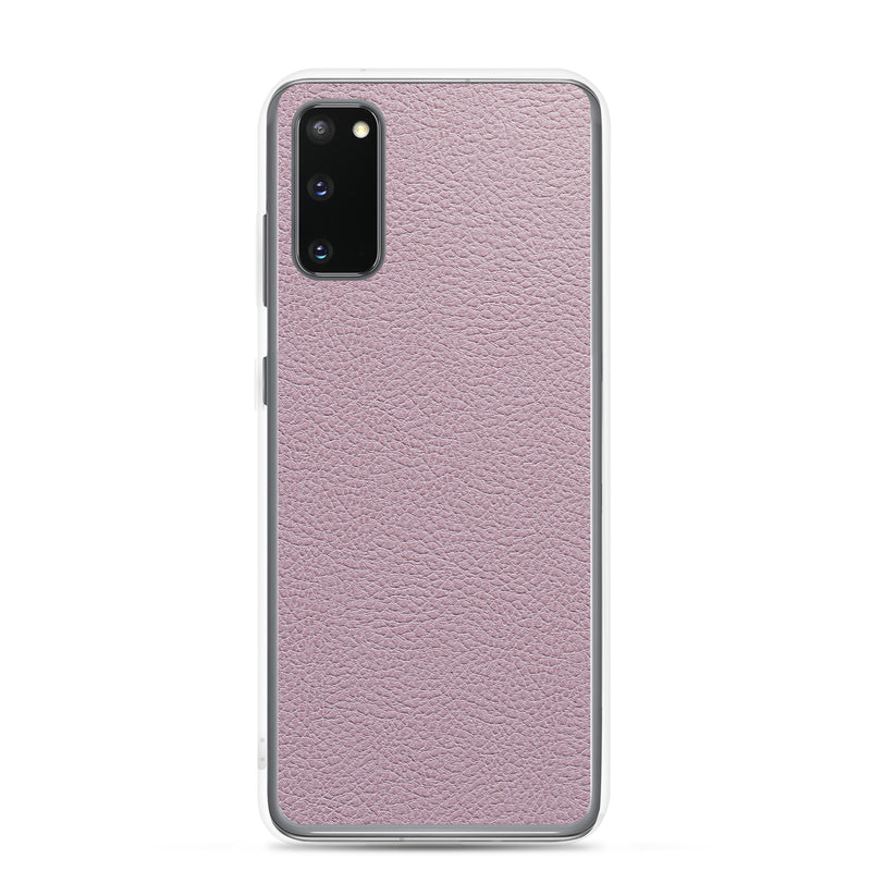 Load image into Gallery viewer, Candy Pink Leather Samsung Clear Thin Case CREATIVETECH
