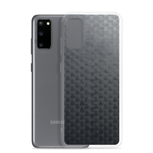 Dark Grey Carved Metal Samsung Clear Thin Case CREATIVETECH