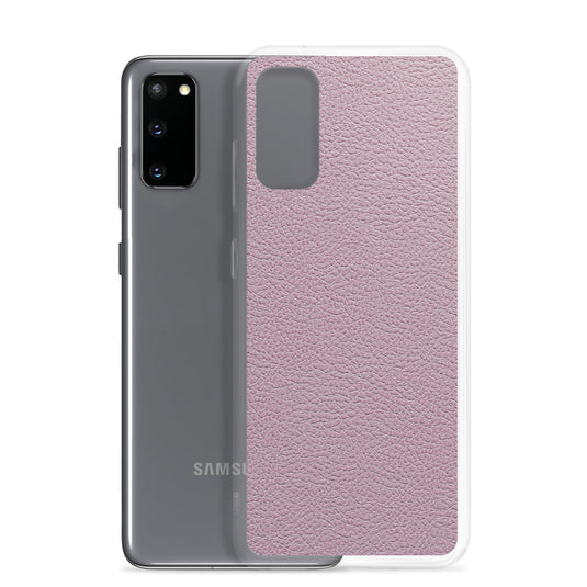 Candy Pink Leather Samsung Clear Thin Case CREATIVETECH