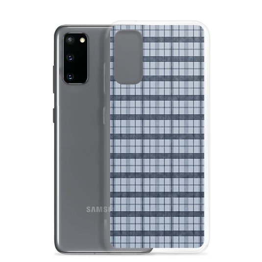 Burberry Blue Samsung Clear Thin Case CREATIVETECH