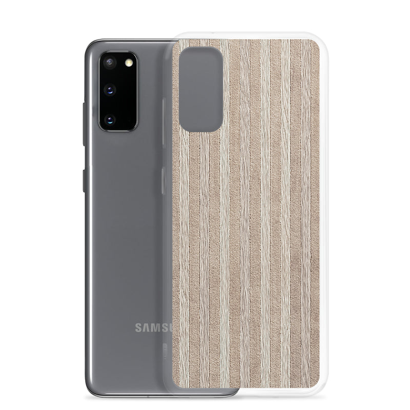 Load image into Gallery viewer, Light Wood Striped Samsung Clear Thin Case CREATIVETECH