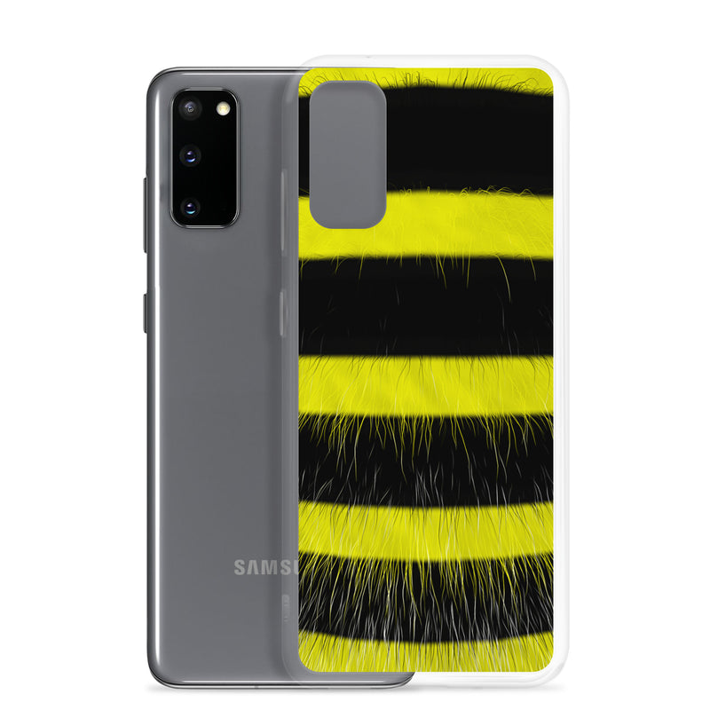 Load image into Gallery viewer, Fluffy Bee Black Yellow Samsung Clear Thin Case CREATIVETECH
