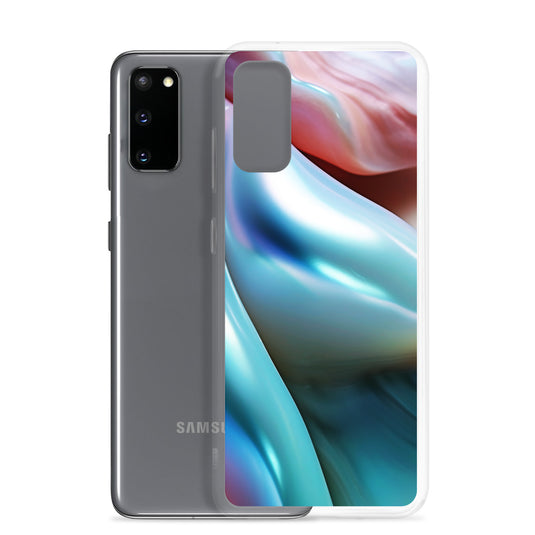 Marine Blue Green Orange Pearl Samsung Clear Thin Case CREATIVETECH