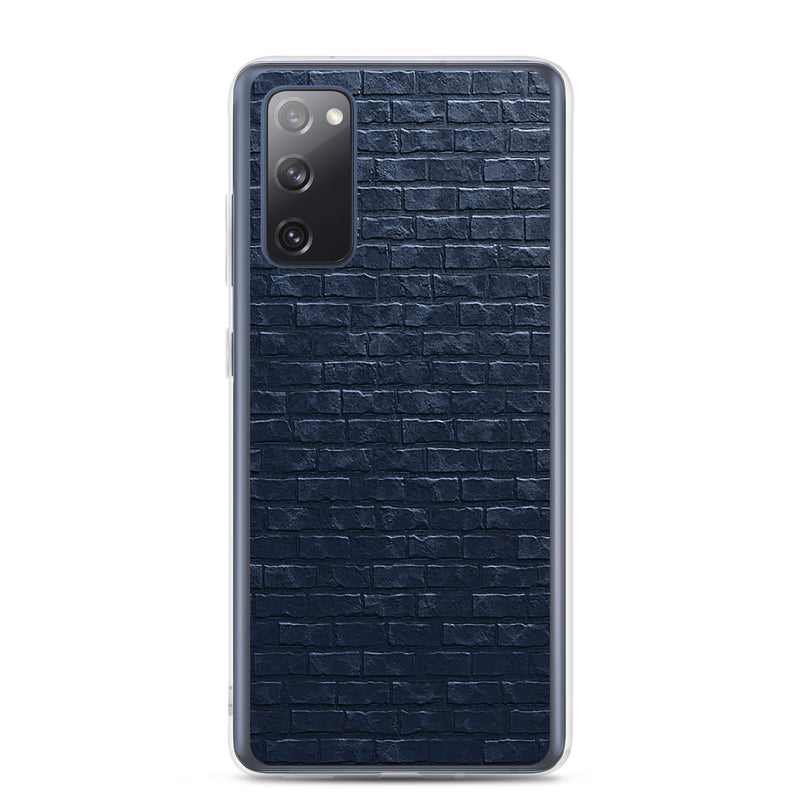 Load image into Gallery viewer, Dark Grey Brick Stone Samsung Clear Thin Case CREATIVETECH
