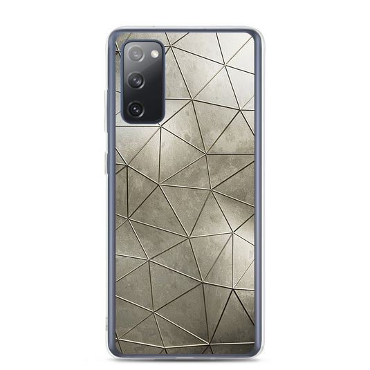 Aged Gold Polygon Samsung Clear Thin Case CREATIVETECH