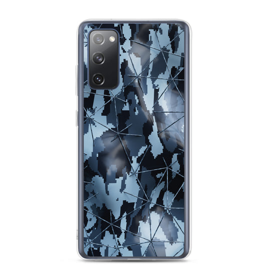 Military Camouflage Grey Tech Polygon Samsung Clear Thin Case CREATIVETECH