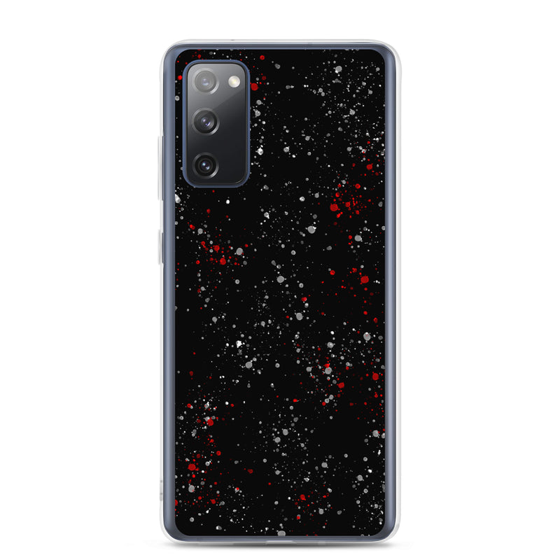 Load image into Gallery viewer, Painted Black Red White Samsung Clear Thin Case CREATIVETECH
