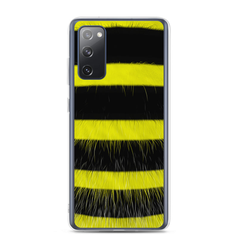 Load image into Gallery viewer, Fluffy Bee Black Yellow Samsung Clear Thin Case CREATIVETECH
