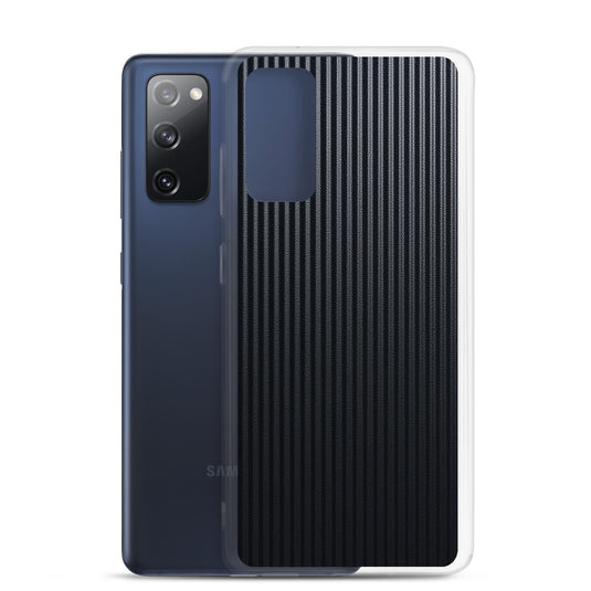 Striped Carbon Fiber Samsung Clear Thin Case CREATIVETECH