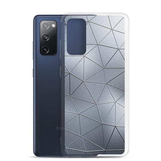 Silver Polygon Metal Samsung Clear Thin Case CREATIVETECH