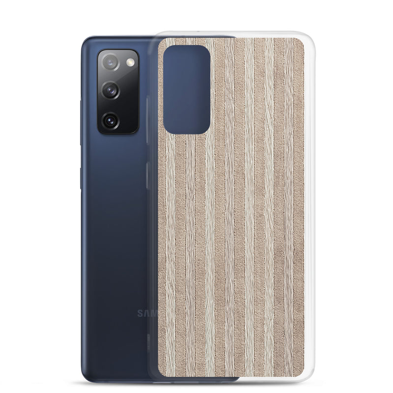 Load image into Gallery viewer, Light Wood Striped Samsung Clear Thin Case CREATIVETECH